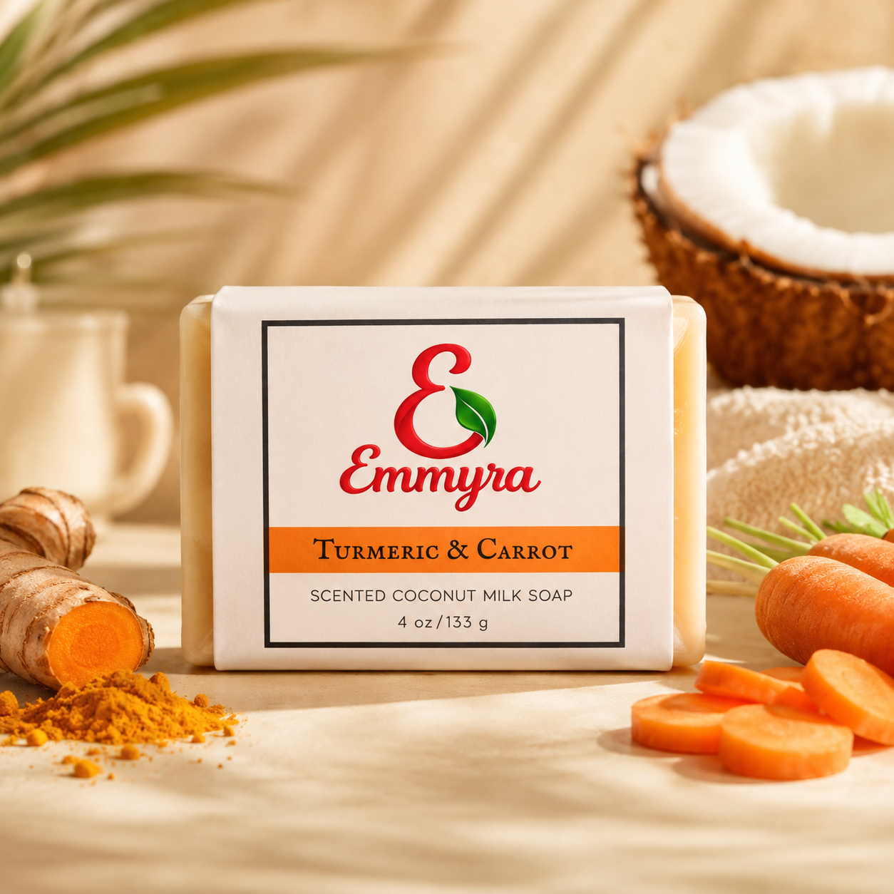 Emmyra Turmeric & Carrot Soap