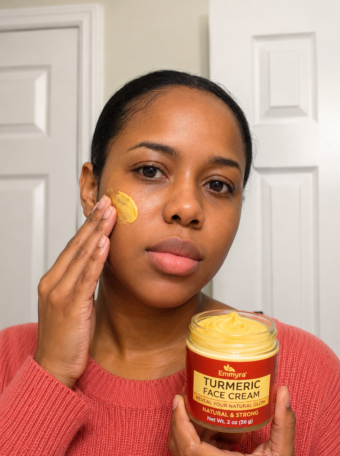 Emmyra Natural Turmeric Face Cream / Natural Glow Moisturizer - 2 oz