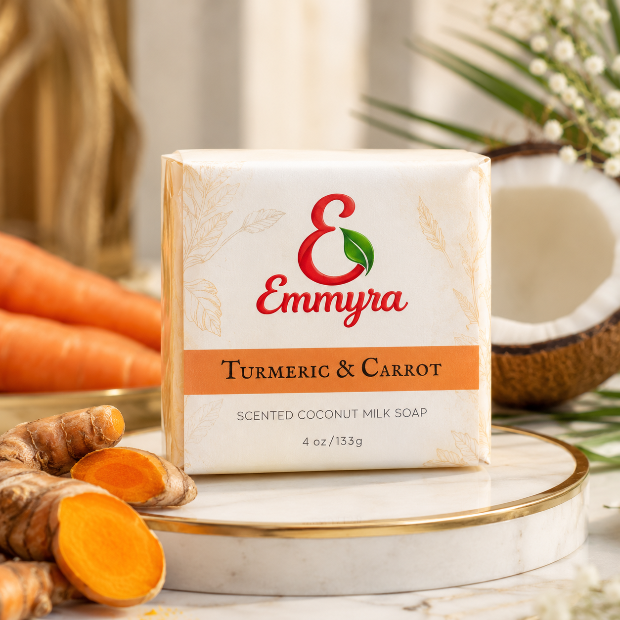 Emmyra Turmeric & Carrot Soap
