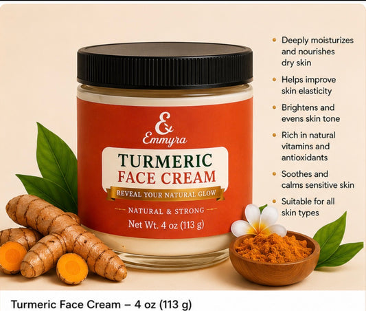 Emmyra Turmeric Face Cream / Natural Glow Moisturizer - 4oz